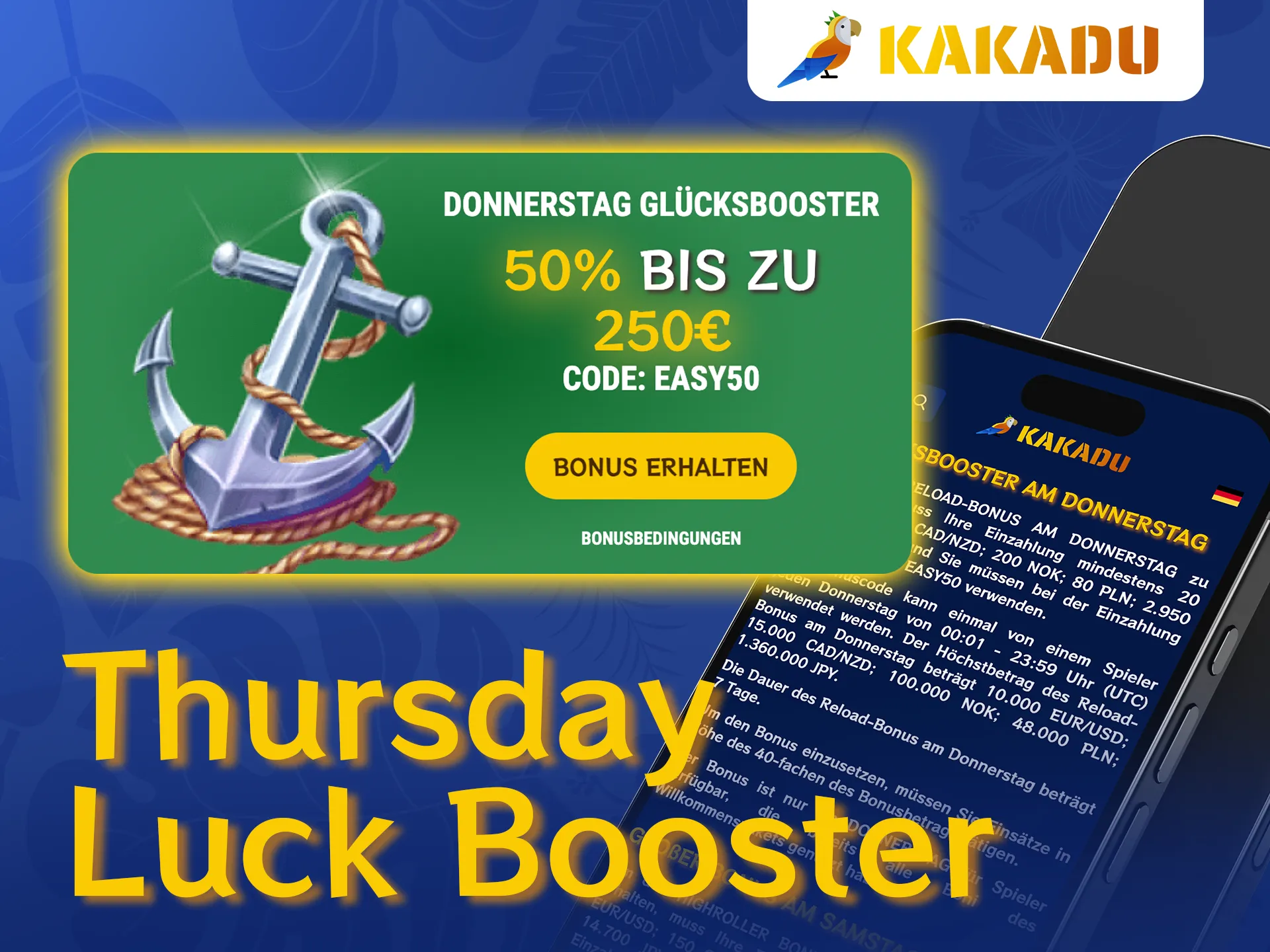 Bring Abwechslung in deine Spielwoche mit dem Thursday Luck Booster Bonus im Kakadu.
